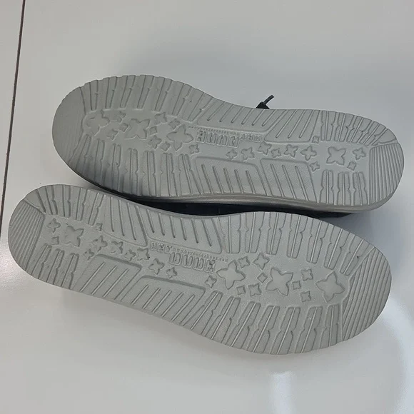 Hey Dude Charcoal and Teal Loafers NWT - Picture 6 of 15